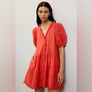 Sea New York Antonina Puff Sleeve Dress - Small